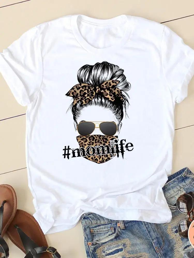 ZX TEE Sweet Love Mother Mama Mom Streetwear Fashion Girls T-Shirts Harajuku Clothes Short Sleeve Summer Tees Casual Female O-Neck Tops