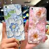 Für Apple iPhone 5 5S Hülle iPhoneSE Luxuriöse Bemalte Blumenhülle Weiche Silikon-Handyhülle Für iPhone SE 2020 2022 iPhone5 Fundas