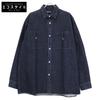 WIND AND SEA WDS-CLC-2-01 Indigo Denim Embroidered Shirt Tops L IndigoUsed