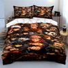 Anime Character Bedding Set Pattern Design Bedding Set (1 Duvet Cover, 2 Pillowcases, Duvet Not Included)