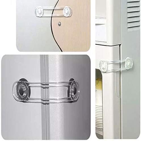 iWobi 6 Pack Child Safety Locks for Cabinets and Drawers, Baby Proofing Cabinet Lock, White, 6 Count