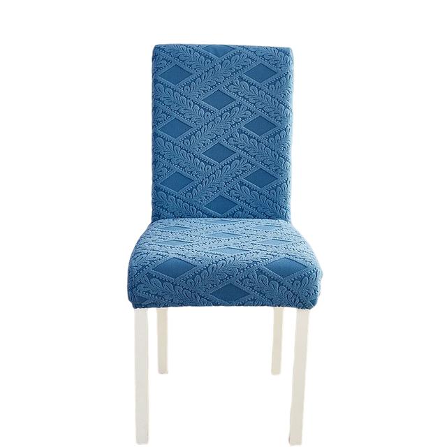 Dining Room Chair Covers Stretch Woven Jacquard Thick Plush 5 Styles String Pattern Chair Slipcovers Super Secure Chair Guard