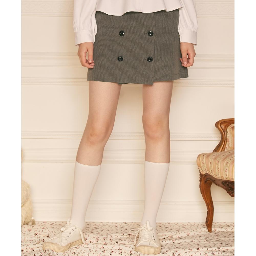 

ЮБКА НА КНОПКАХ LUV IS TRUE СЕРАЯ