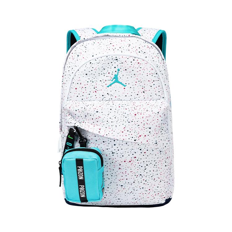Jordan Starry Sky 15L Ink Splash Trendy Polyester Backpack Medium Unisex backpack Aurora-Blue JD2533215PS-003
