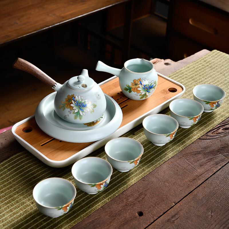 

Cha Xun Ru Kiln Ceramic Kung Fu Tea Set