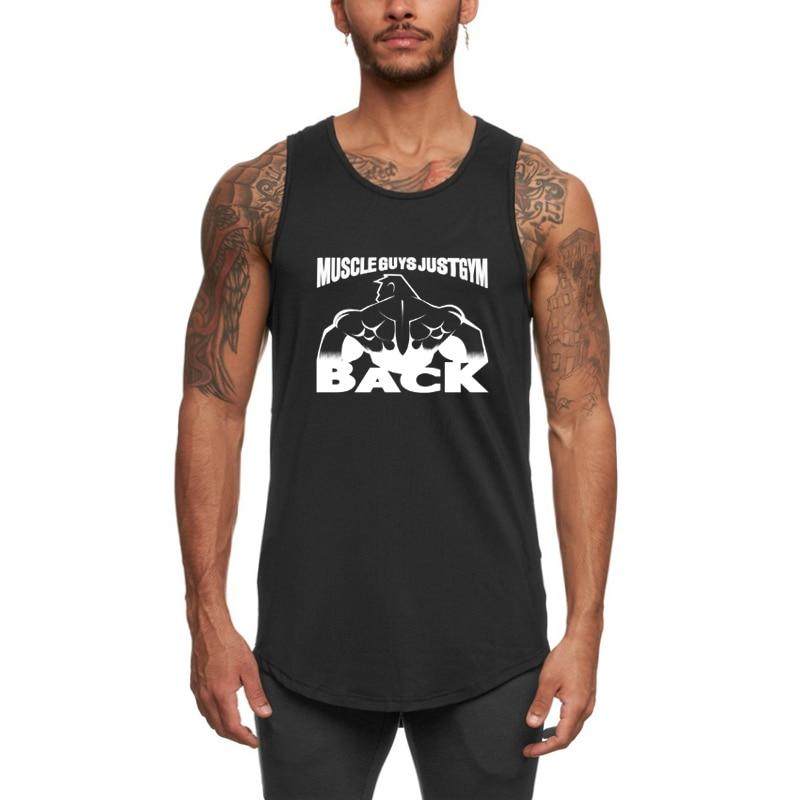 Tricou fără mâneci, elastic, slim, de vară, pentru bărbați, sport, care absoarbe transpirația