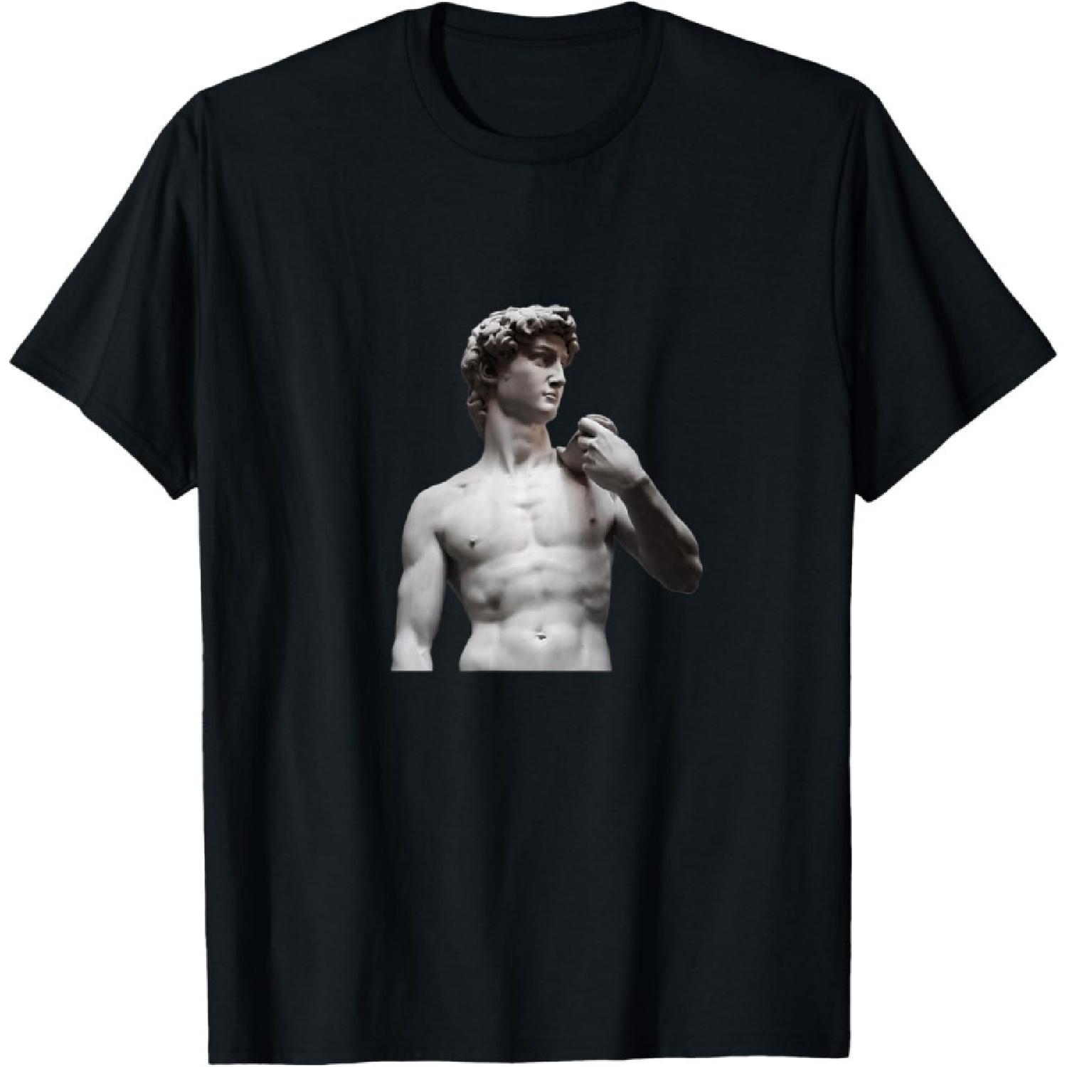

Statue of David _ Artistic Historic Statue T-Shirt XXXXXL чорний