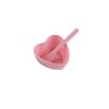 6/12 Pcs Heart Shaped Facial Mask Mixing Bowl With Scraper Plastic Diy Skin Care Tool, Suitable For Family And Salon