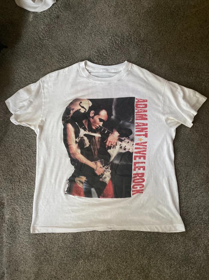 Adam Ant 1985 Vive Le Rock Tour Vintage Rock t-shirt Unisex T-Shirt XXL