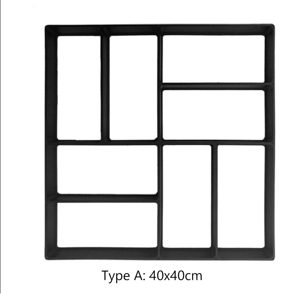 DIY Path Maker Paver Molds Stone Brick Concrete Mold Concrete Cement Walk Garden Path Paving Paver Reusable Patio Pavement Molds