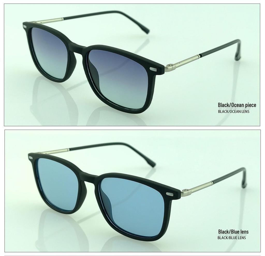 TR Polarized Night Vision Retro Square Sunglasses for Small Faces, High-End Korean Style with UV Protection