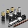 1/2inch Square Drives To 1/4inch Hex Female Socket Adapter Converters Chuck Adapter for Impacts Electric Wrench