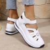Round Toe Shoes Clogs Platform Female Footwear Low Heels Large Size Women Casual Sneaker Creepers Dress Breathable Big Size Summ