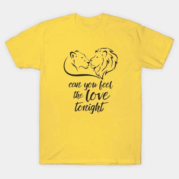 Lion King Simba And Nala Yellow TShirt Unisex Unisex Unisex S