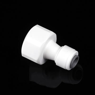 Fit 1/4" 6.35mm OD Tube X 1/2" BSP Female POM Quick Fitting Connector For Aquarium RO Water Filter Reverse Osmosis System