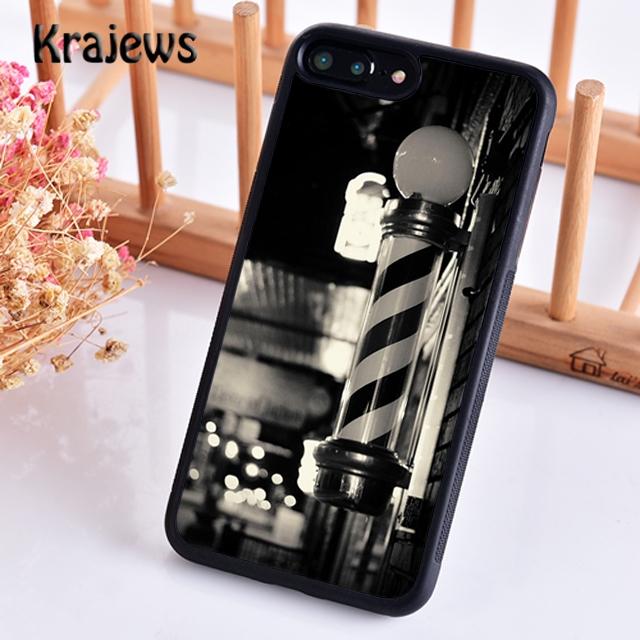 Krajews Barber Shop Hair Stylist Salon Soft Phone Case For iPhone 17 Air 16 15 14 Plus 11 12 13 Pro Max Coque Fundas