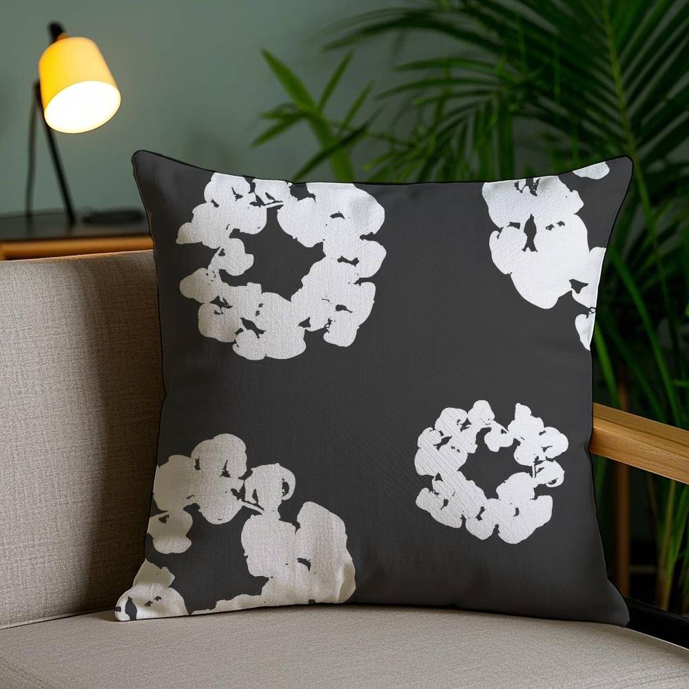 Pillow Case Luxury D-Denims T-Tears Sofa Short Plush Double-Sided Hd Printing Room Home Office Gift Cushion Cover