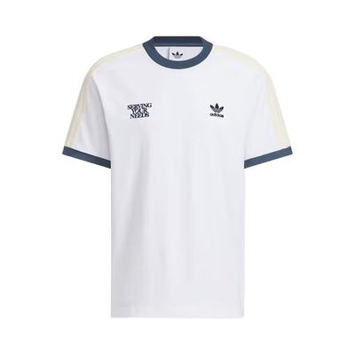 adidas Originals Logo Letter Round Neck Drop Shoulder Short Sleeve T-Shirt Unisex T-Shirt KT0841
