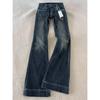 Damskor Retro Låg midja Smal passform Micro-flare Stretchjeans - Casual Golvlånga utsvängda byxor