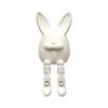 Easter Egg Bunny Figurine, 3D Printed Poseable Rabbit Statue with Movable Legs, Cute Desktop Ornament for Home, Office