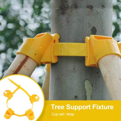 10 pezzi Telaio di supporto per alberi Antiscivolo Facile da installare Costruzione robusta Picchetti di supporto per alberi in plastica di grandi dimensioni