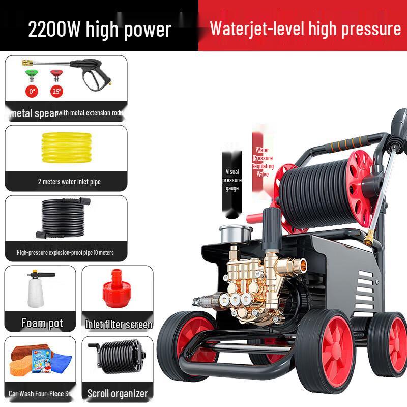 Black Cat 220V High-Pressure Car Washer CN plug (adapter included)