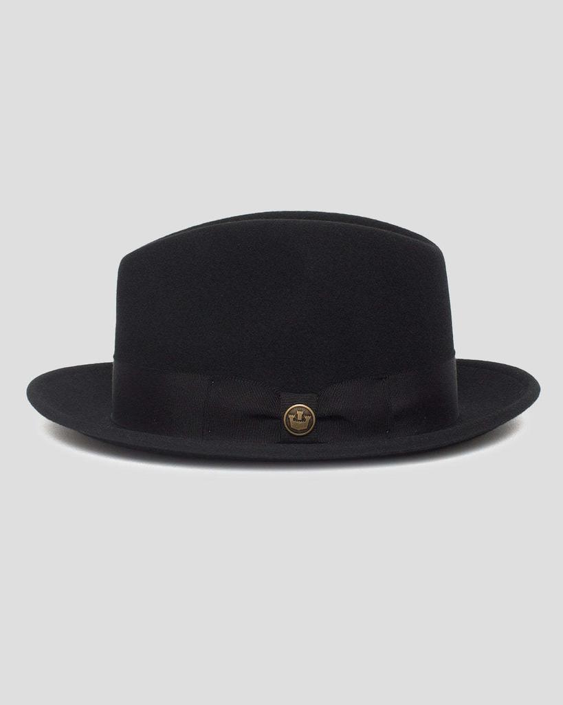 Direct Supply Of Felt Hat Versatile Bow Webbing Decorative Wool Hat British Felt Hat