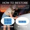 Sukh 6 Pack Microfiber Rectangle Sponge Detailing Pads - Microfiber Wax Foam Applicator Pads for Car Wax Applicator Pad 4.72x3.15 inch Blue