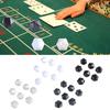 7 Pezzi Dadi Vuoti Bianchi 20mm Dadi Acrilici con Superfici Lisce Dadi a 20 Facce per Giochi da Tavolo e Insegnamento Facili da Usare