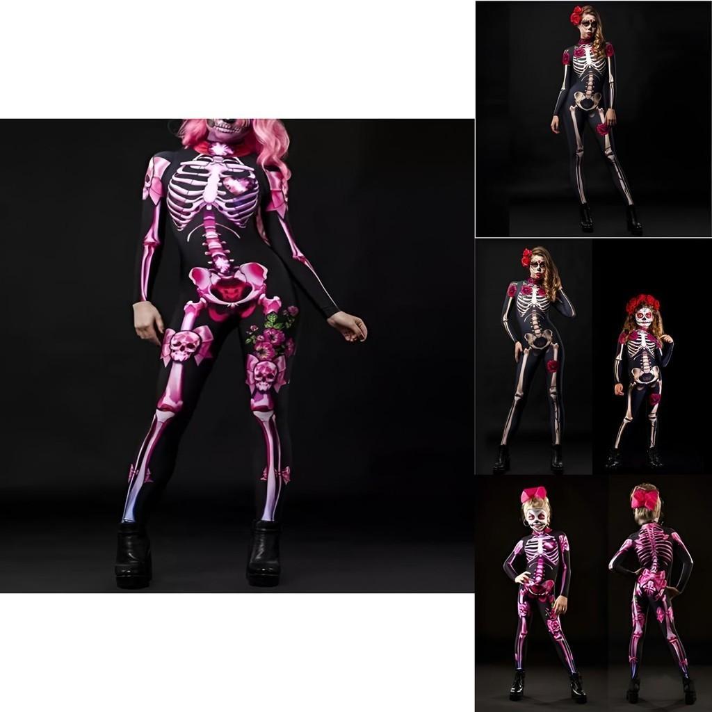 Prémiový dámský kostlivý overal na párty a Halloween