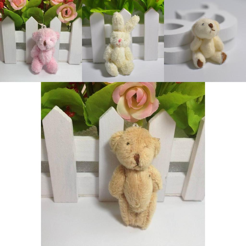 Adorable Mini Cute Plush Toy Tiny Rabbit Bear Doll With Soft And Cozy Feel