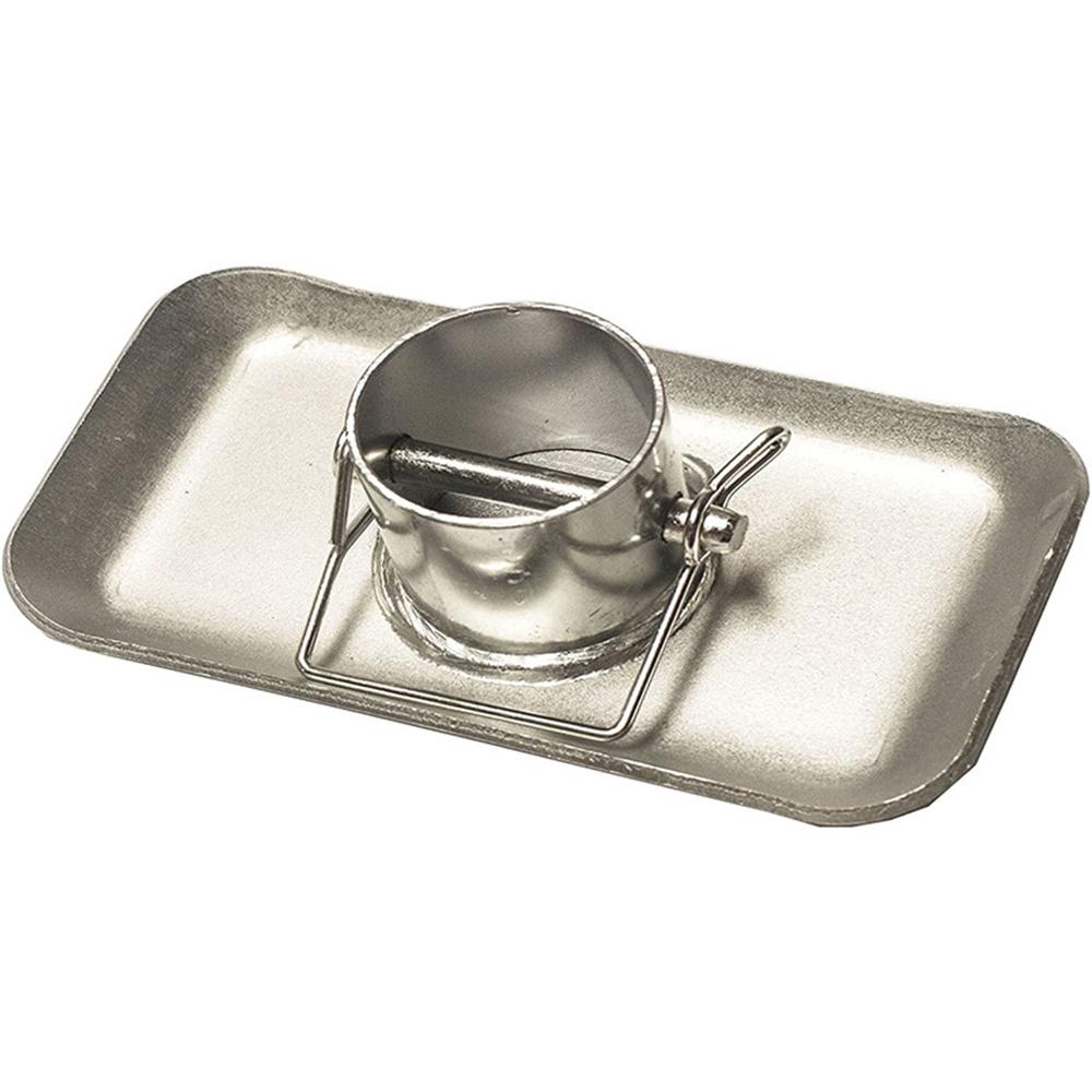 2 Inch Trailer Jack Foot Plate Base Plate 5000 Lbs Load Capacity With Safery Pin For Rv Camper