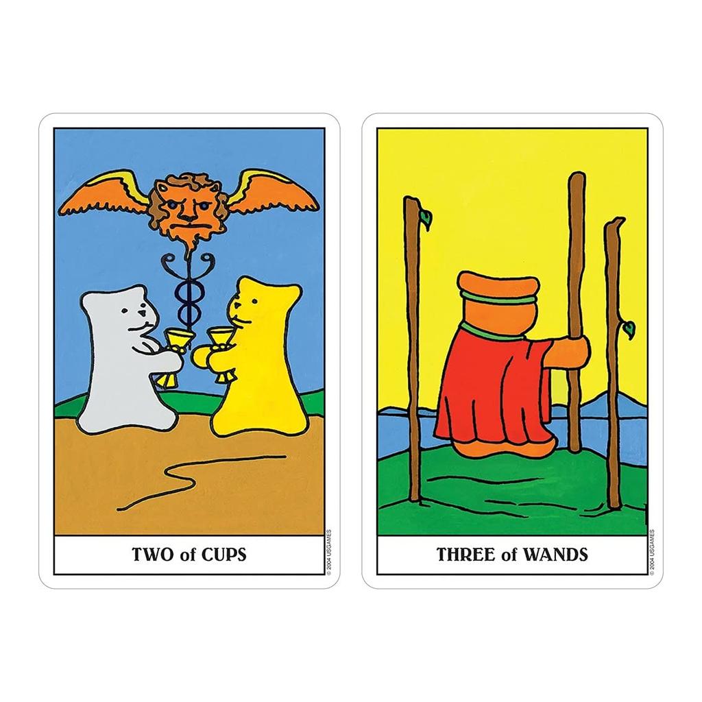 Kancharo Tarotkarten 78 Stück Tarot Wahrsagen Bär Japanische Tarotkarten Grundanleitung Beutel enthalten [Gummy Tarot] & (Originalprodukt)