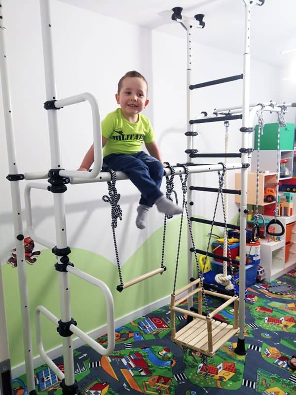 Pegas 2 gymnastic ladder - white and black