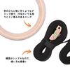 COZENTA Wooden Gymnastics Training Rings (28mm)