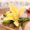 3 Heads Artificial Fake Lily Flowers Bouquet Home Garden Party Wedding Decors