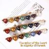 Ins Style Beads Heart Bracelet Love Bead Rainbow Stone Bracelet  Valentine's Day