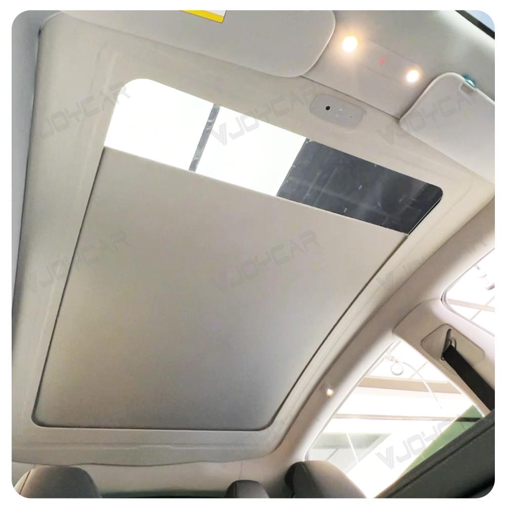 Tesla Model Y Sunshade with Gesture and Voice Recognition for Enhanced Sun Protection