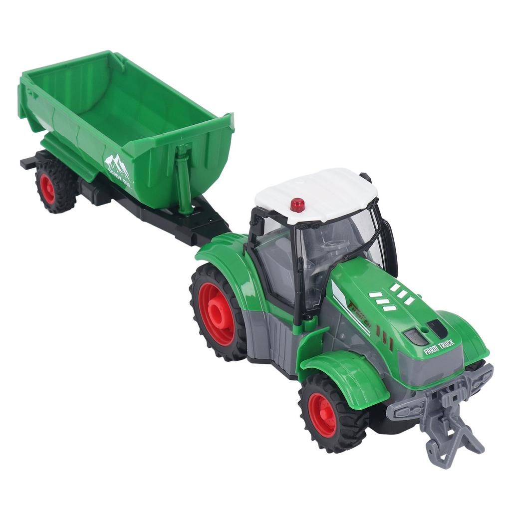 RC Dump Truck Toys Rechargeable 4 Channel Drive Long Lasting RC Farm Truck Toy for Toddles Boys