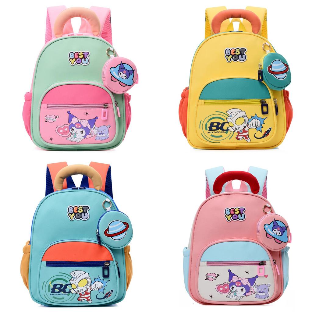 Childrens Cartoon Backpack With Lightweight Nylon Material For School And Kindergarten Use