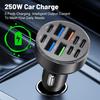 10-Ports Usb Type-C Car Phone Charger For Truck Vehicles Usb-C Fast Charging Power Adapter For Iphone For Samsung Huawei Xiaomi
