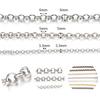 2Meters O Shape Necklace Chains Copper Bracelet Cable Link Bulk Chains DIY Handmade Jewelry Making Findings Wholesale