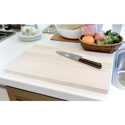 Umezawa Wooden Cutting Board, Sink-Mounted, 48x30x2cm, Made in Japan, 156