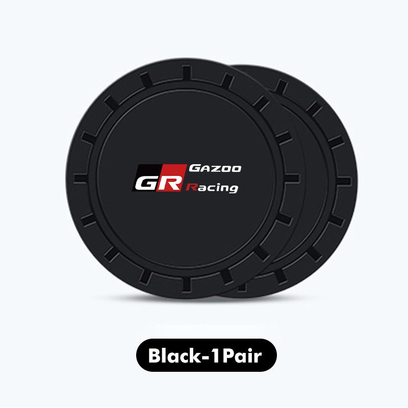 For Toyota Car Waterproof Anti Slip Water Cup Mat Auto Interior Accessories GR Yaris Corolla Prius Aqua Vios Mirai Hilux Auris
