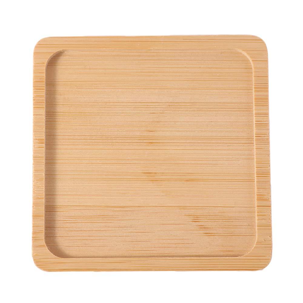 5pcs Creative Bamboo Coasters Heat-resistant Tea Cup Mats Crafts Anti Scalding Pad  Bowl