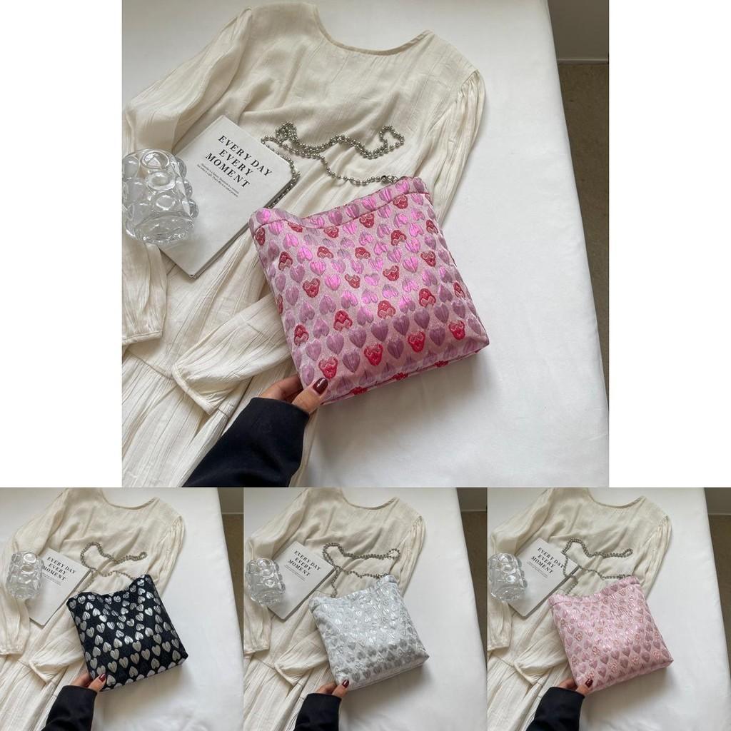Trendy Casual Canvas Bucket Bag For Women Summer 2024 In Black And Pink
