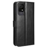 For TCL 405/406/408/T506D PU Leather Phone Cover Crazy Horse Texture Flip Wallet Stand Smartphone Case with Strap