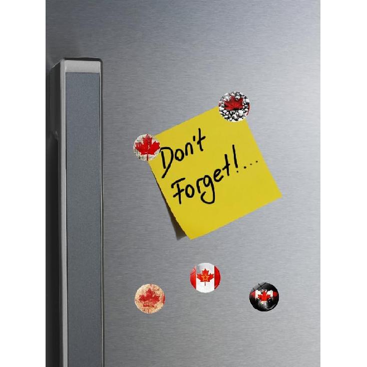 12Pcs Canadian Flag Refrigerator Stickers, Magnet Travel Souvenir Canada Refrigerator Stickers, Canada 3D Refrigerator Magnet Crystal Glass