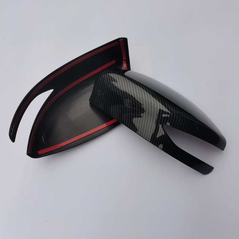 For Nissan Maxima A36 2016   ABS Carbon Black Exterior Door Side Wing Rearview Mirror Cover Sticker Trim  Accessories