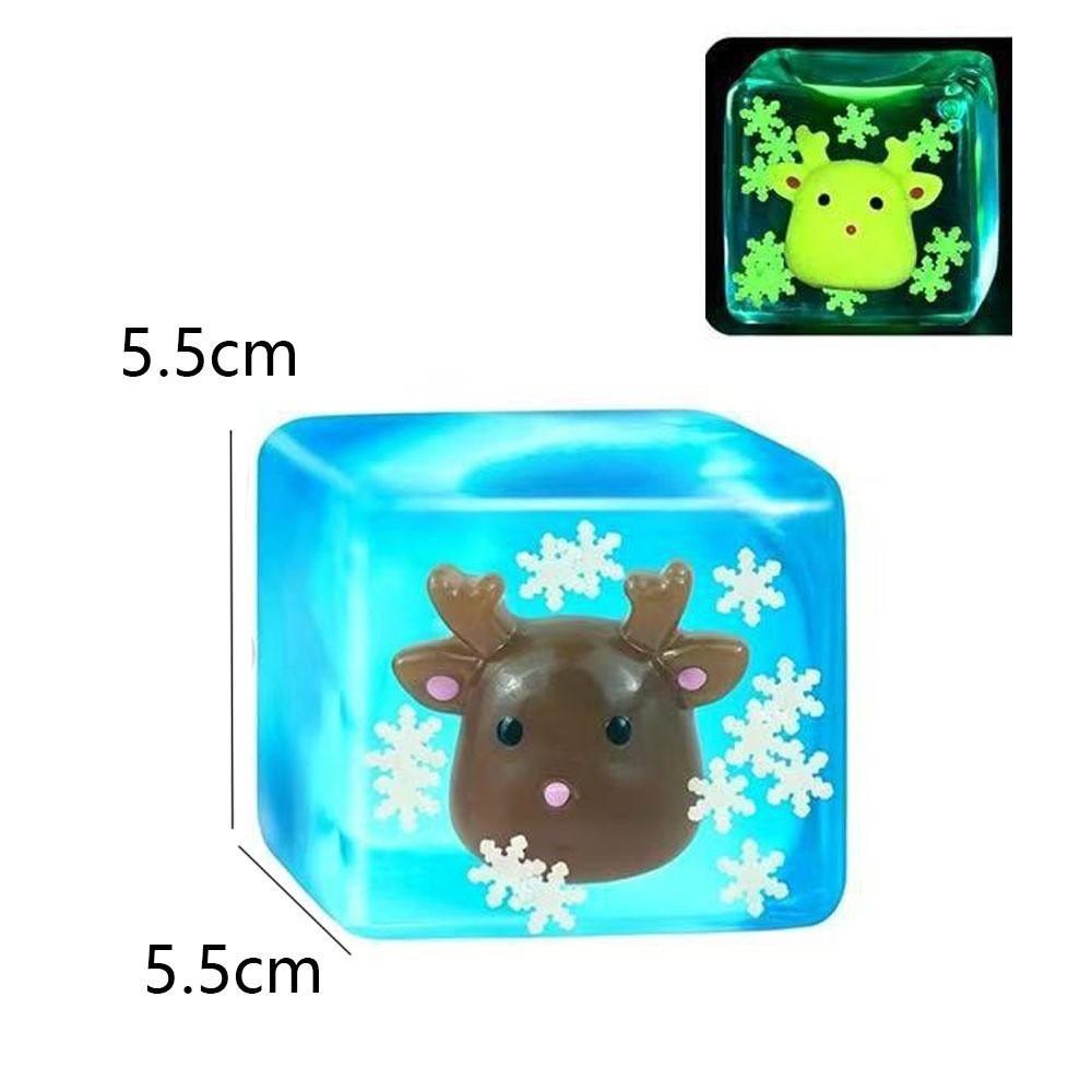 Slow Rebound Design Sensory Fidget Toy Slow Rebound Squeeze Toy Christmas Night Light Use